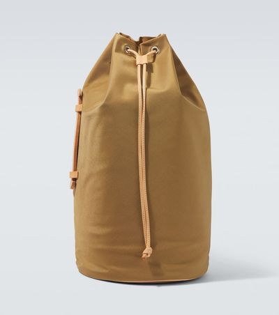 Auralee Auralee x Aeta leather-trimmed shoulder bag