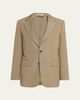 AURALEE Men's Single-Breasted Wool Blazer - 1