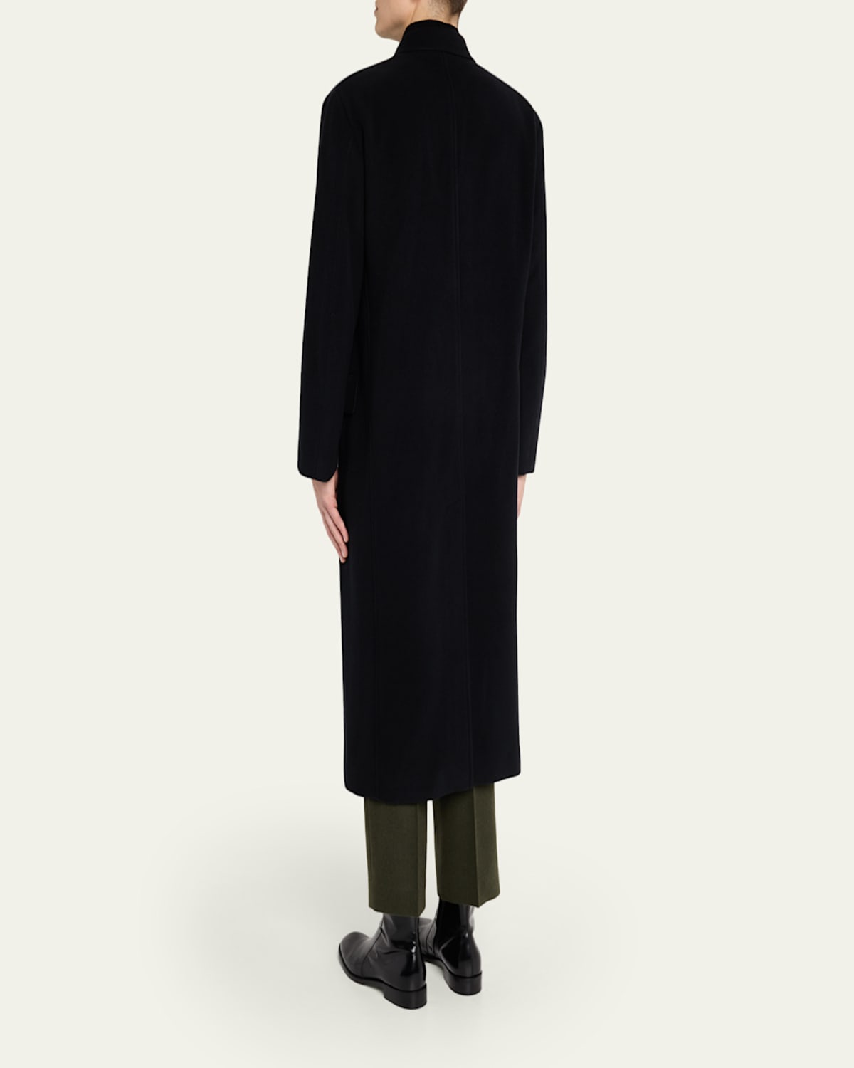 AURALEE - Men's Superfine Wool Double-Breasted Overcoat