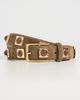 Aureum Aureum No. 2 Mocha Suede Studded Belt Mocha - 2