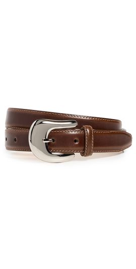 Aureum Aureum No. 8 Statement Buckle Belt Tobacco XS/S