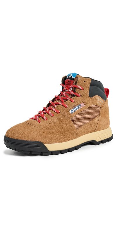 Autry Autry Malga Mid Sneakers Chestnut/Red