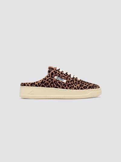 AUTRY Women's Leopard-Print Lace-Up Mule Sneakers