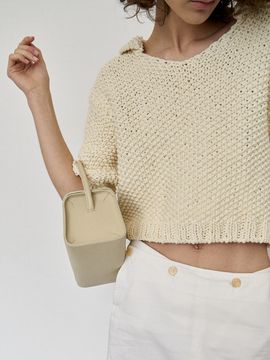 autt Box Bag_Light Beige