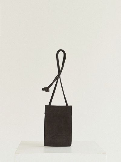 autt Egg bag _Suede Dark Brown