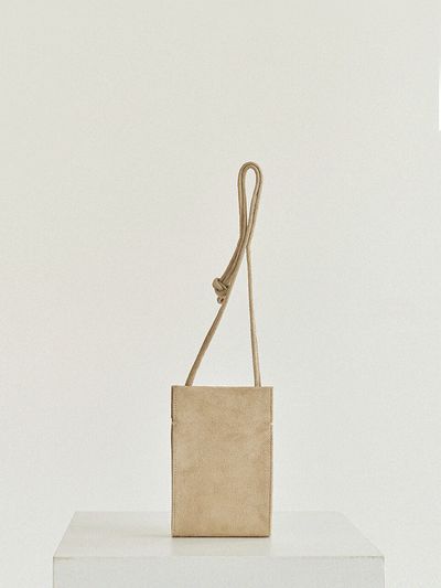 autt Egg bag_Suede Beige