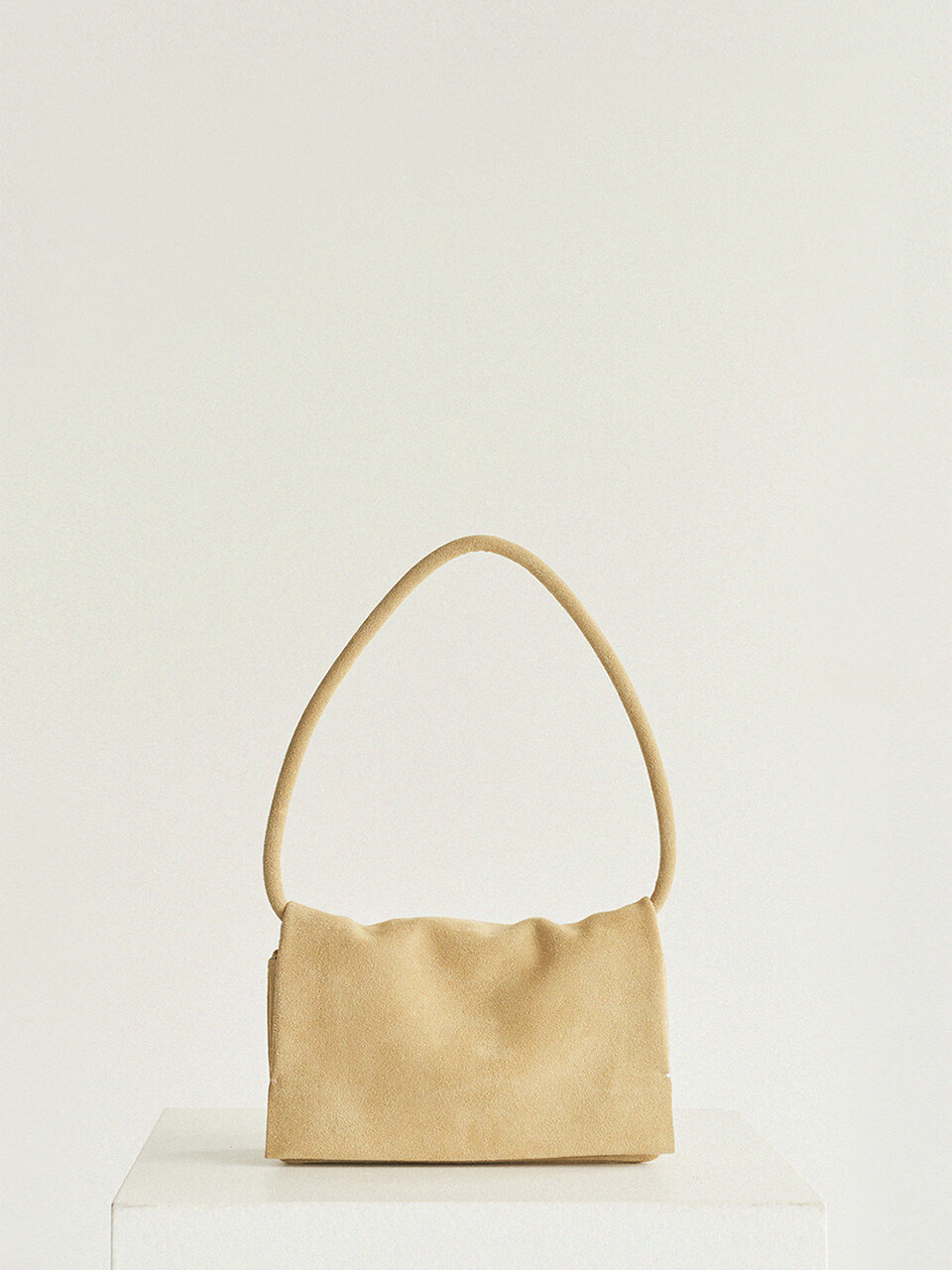 autt Folded Bag_Suede  Grey