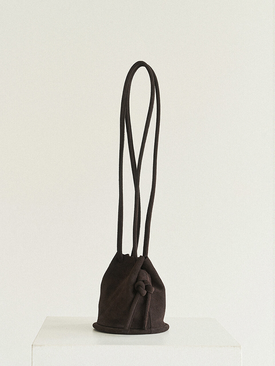 autt Mini Pipe bag _Suede Dark Brown