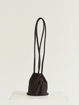 autt Mini Pipe bag _Suede Dark Brown