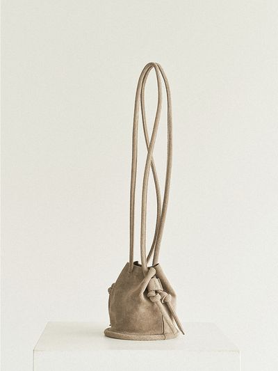 autt Mini Pipe bag _Suede Taupe