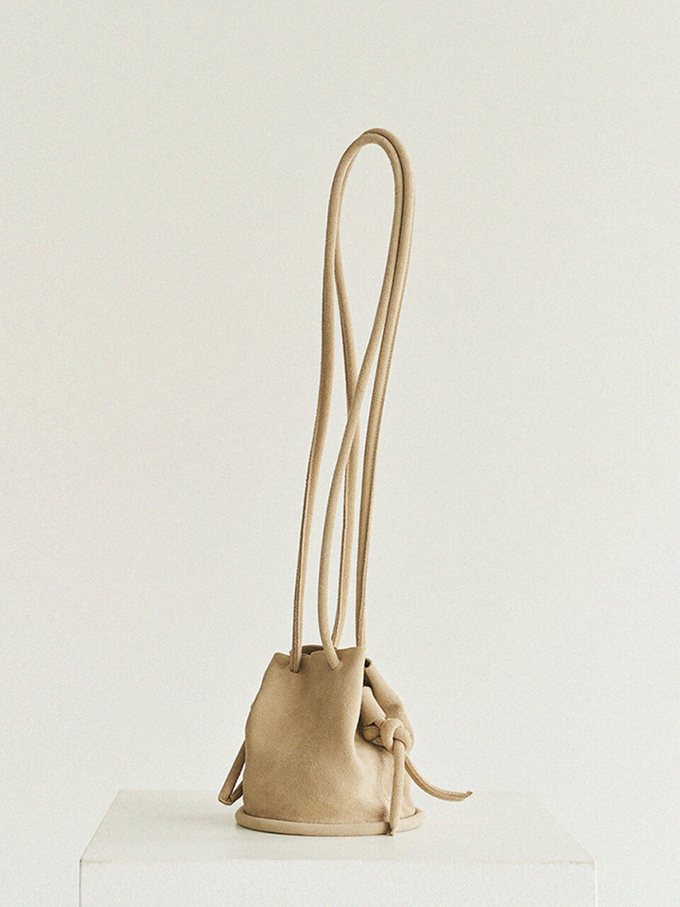 autt Mini Pipe bag_Suede Beige