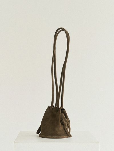 autt Mini Pipe bag_Suede Khaki