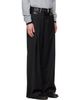 a.v. vattev a.v. vattev Black Double Leather Belt Pleated Trousers - 2