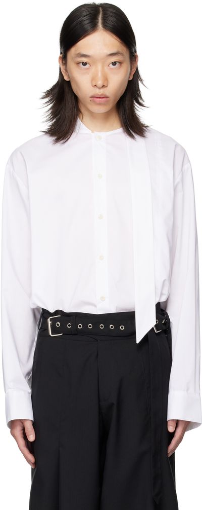 av vattev av vattev White Scarf Shirt