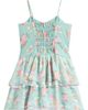 Ava & Yelly Ava & Yelly Kid's Floral Lace Trim Chiffon Tiered Dress - 2