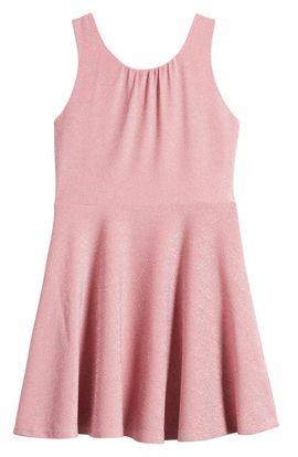 Ava & Yelly Ava & Yelly Kids' Metallic Sleeveless Skater Dress