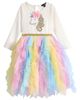 Ava & Yelly Ava & Yelly Kids' Unicorn Handkerchief Hem Dress - 1