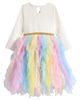 Ava & Yelly Ava & Yelly Kids' Unicorn Handkerchief Hem Dress - 2