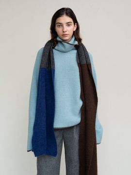 AVA MOLLI Line Turtleneck Knit (Dark Mint)
