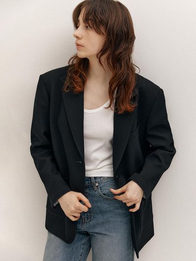 AVA MOLLI Out Pocket Oversize Jacket (Black)