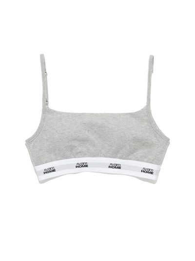 AVAM HOME Banding Cotton Spandex Bra Top [Grey]