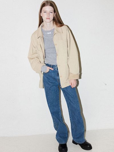 AVAM HOME Classic Straight Fit Cotton Denim Pants [Blue]