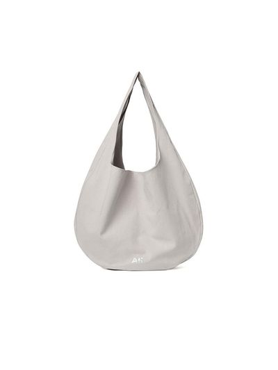 AVAM HOME Cotton Drawstring Hobo Large Canvas Bag [Grey]