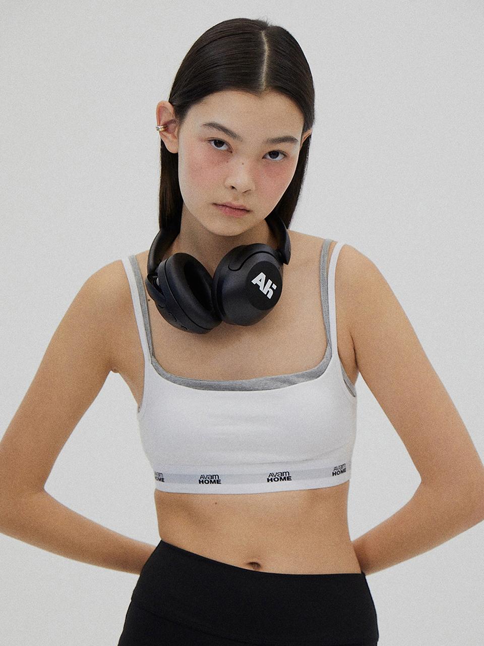 AVAM HOME Cotton Spandex Banding Bra Top [Beige]