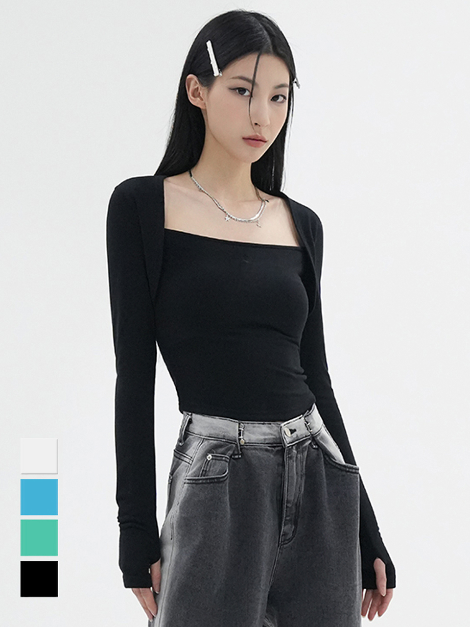 AVANDRESS BELL Bolero Cropped T-shirt - 4 Colors