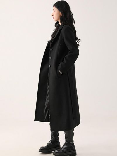 AVANDRESS Classic Single Wool Maxi Coat - 3COL