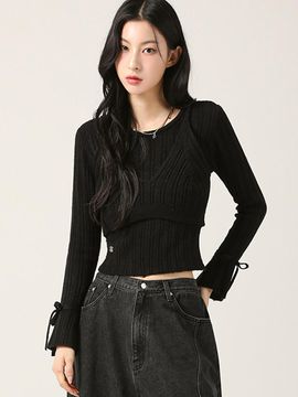 AVANDRESS Layered Classic Knit Sweater- 4COL