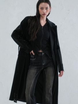 AVANDRESS Leather Long Semi-Overfit Jacket - 2COL