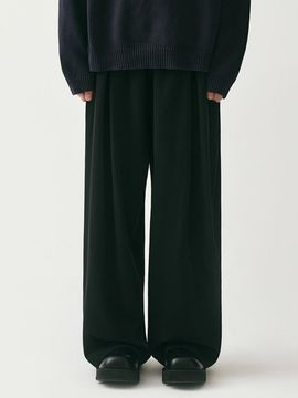 AVANDRESS Pintuck Wide Pants [Beige]