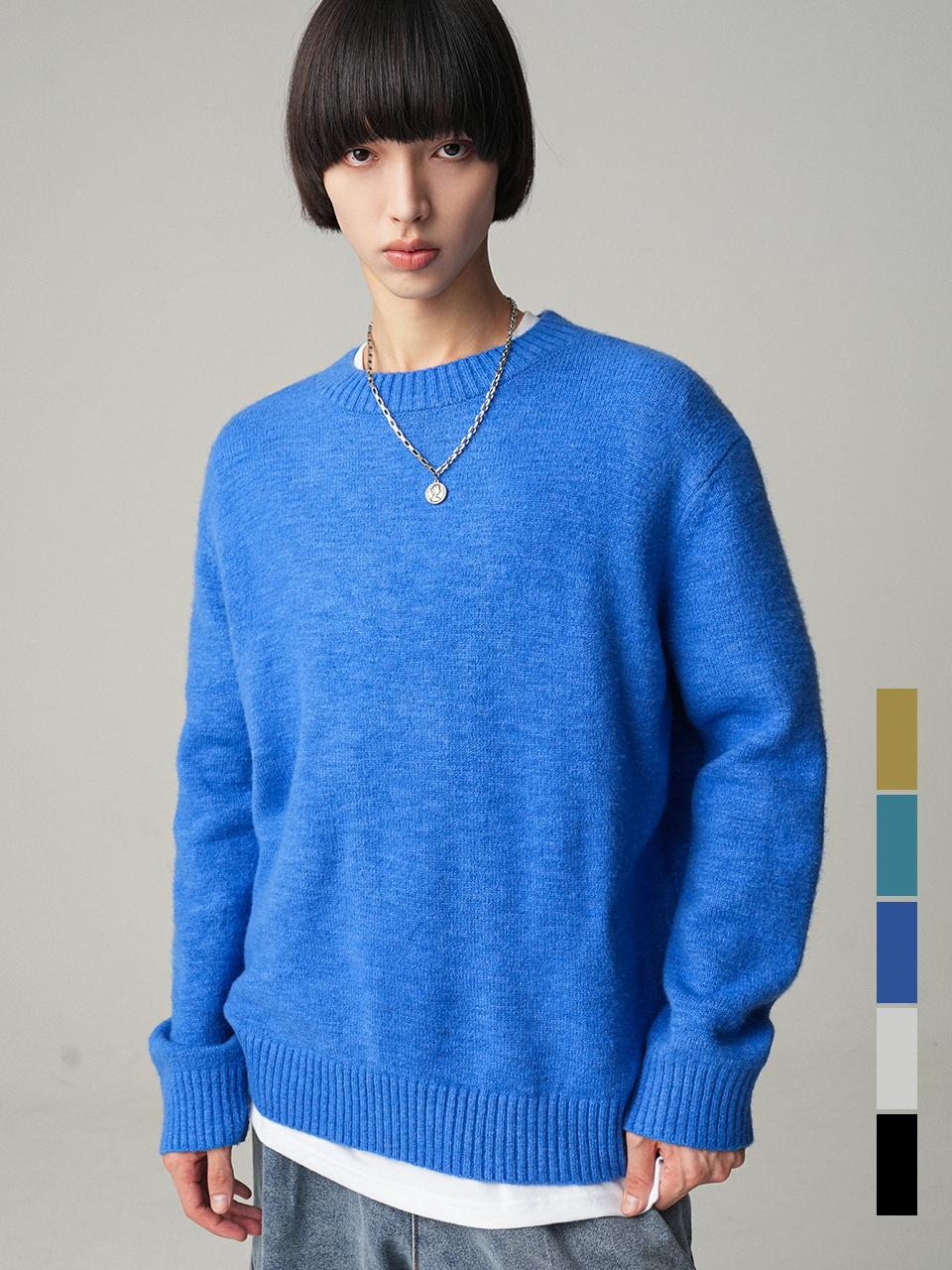 AVANDRESS Round Neck Soft Wool Blend T-shirt