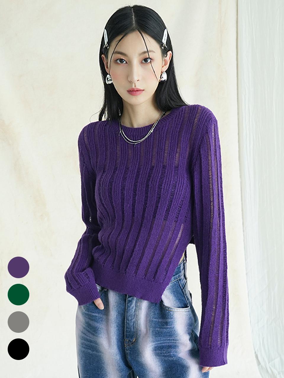 AVANDRESS See-through Lightweight Polyester Sweater