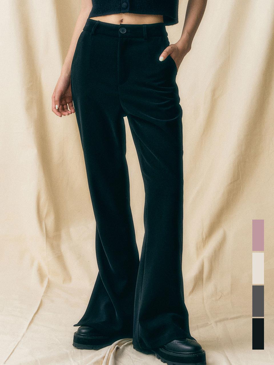 AVANDRESS Side Slit Bootcut 4-Season TR Trousers