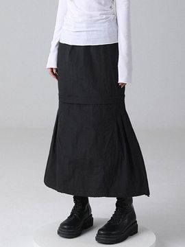 AVANDRESS Two-way Long Maxi Skirt [BLACK]