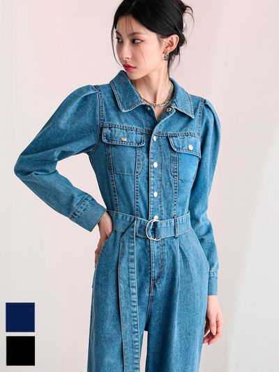 AVANDRESS Vintage Retro Cotton Relaxed Fit Jumpsuit