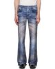AVAVAV AVAVAV Blue Paris Printed Velour Trousers - 1