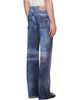 AVAVAV AVAVAV Blue Paris Printed Velour Trousers - 3