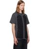 AVAVAV AVAVAV Gray & Black Tier Cut-Out Double Layer T-shirt - 2