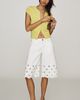 Avec Les Filles 100% Cotton Eyelet Long Shorts - 2