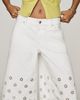 Avec Les Filles 100% Cotton Eyelet Long Shorts - 3