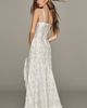 Avec Les Filles Asymmetrical Cutaway Denim Maxi Dress - 3