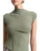 Avec Les Filles Avec Les Filles Asymmetric Ribbed Top - 4