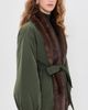 Avec Les Filles Avec Les Filles Balloon Belted Puffer Jacket Dark Forest/Mink - 4