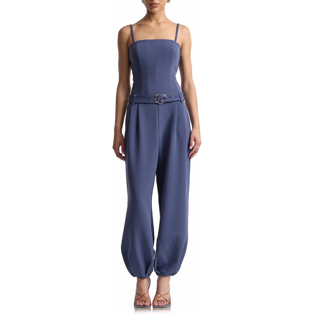 Avec Les Filles Avec Les Filles Belted Corset Jumpsuit