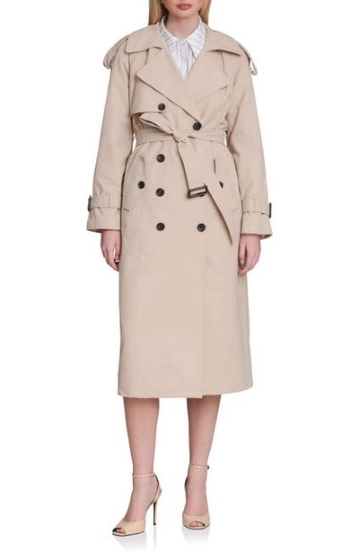 Avec Les Filles Avec Les Filles Belted Long Trench Coat