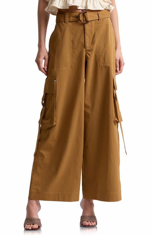 Avec Les Filles Avec Les Filles Belted Wide Leg Cargo Pants