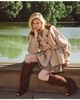 Avec Les Filles Avec Les Filles Blouson Peplum Short Trench Jacket - 3